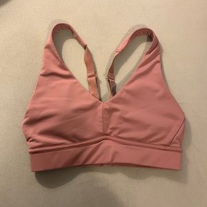 Fabletics dusty pink sports bra